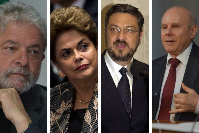 Resultado de imagem para Lula, Dilma, Palocci e Mantega viram rÃ©us na JustiÃ§a Federal
